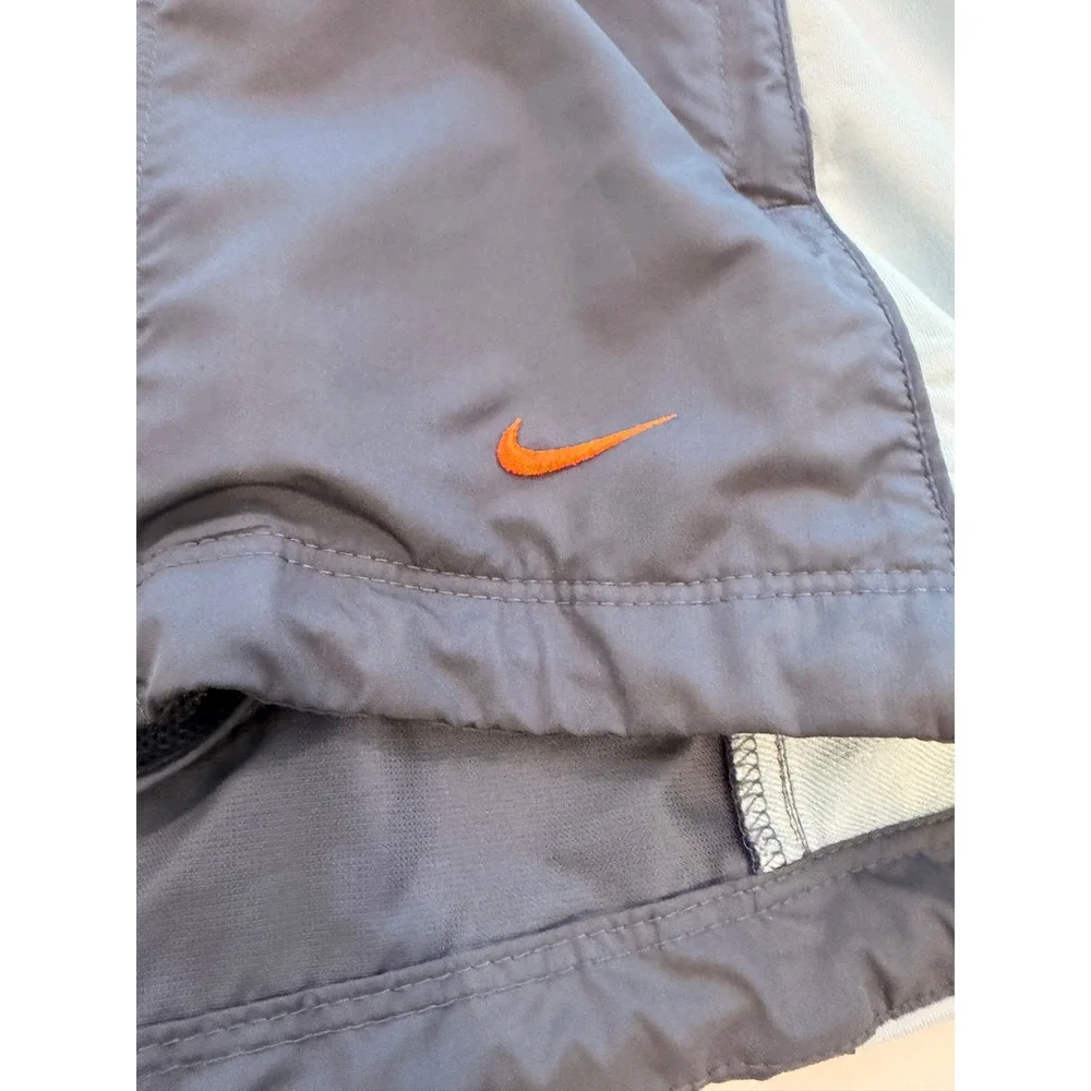 Nike Run Womens Small Blue Full Zip Windbreaker Running Cycling Jacket Orange